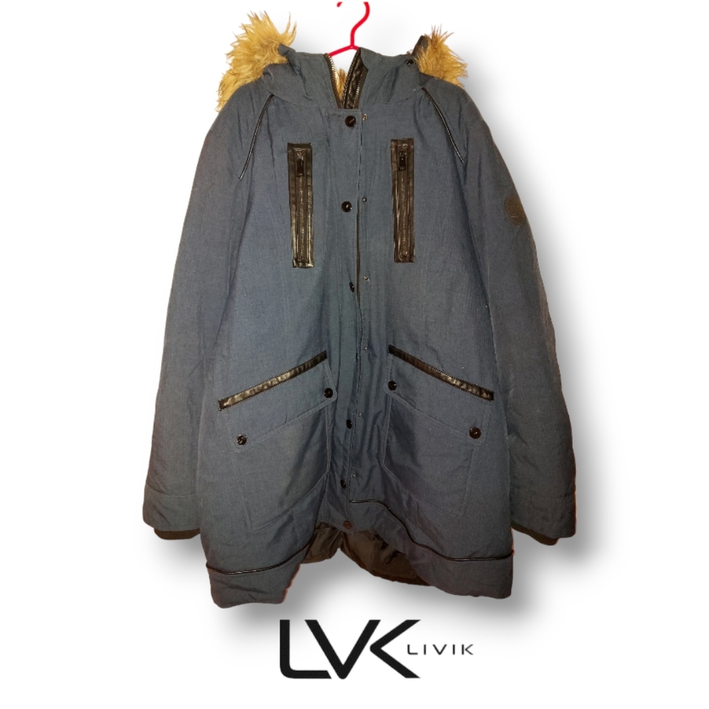 Livik Blue Winter Coat